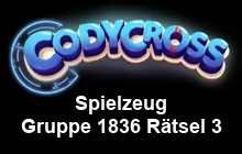 Spielzeug Gruppe 1836 Rätsel 3 Lösungen